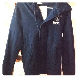 Abercrombie & Fitch button-up jacket with hood